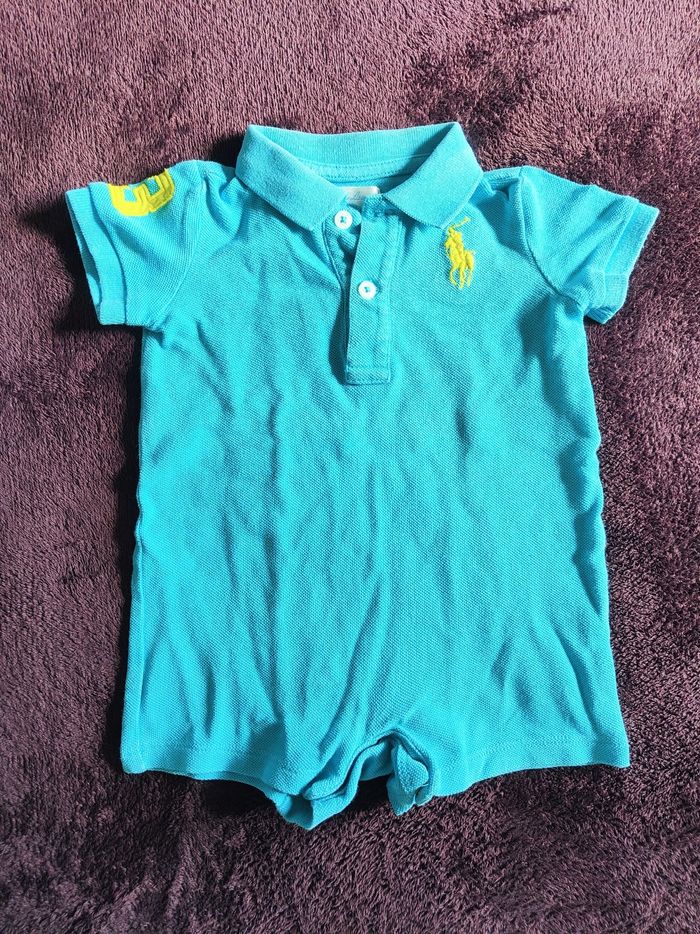 Grenouillère bleue Ralph Lauren 3 Mois