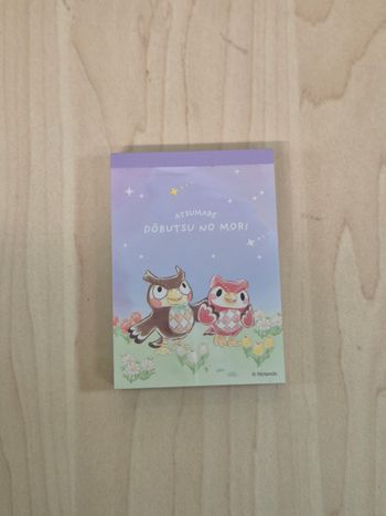 Mini bloc memo Animal Crossing