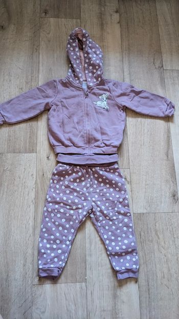 Ensemble sweat Disney Bambi Lila 12 Mois