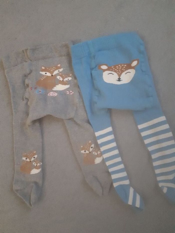 Lot de 2 paires de collants 3/6 mois
