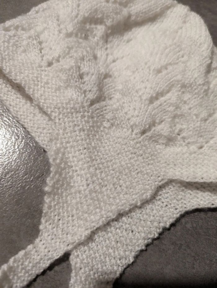 Bonnet béguin vintage 6 mois - photo numéro 2