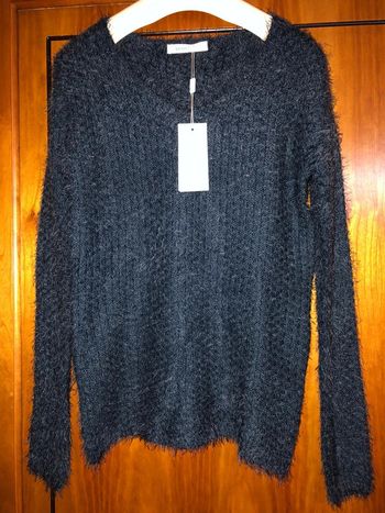 Pull  fluffy bleu 38 neuf avec étiquette