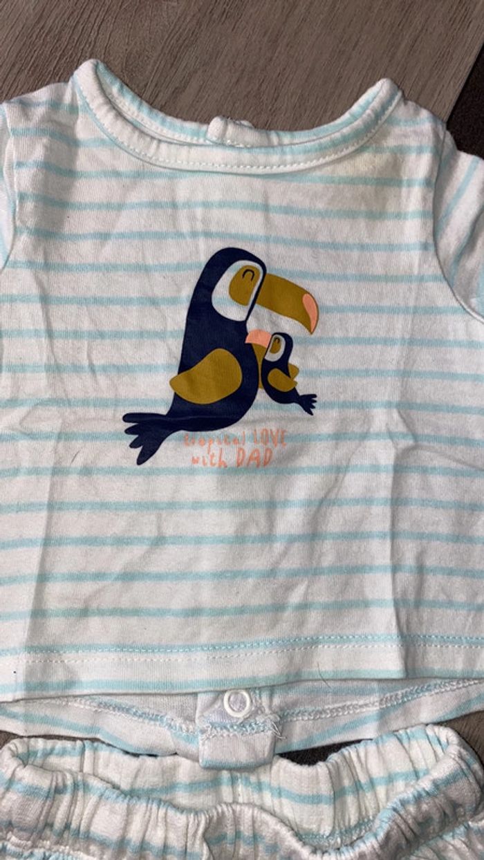 Ensemble short t-shirt bébé - photo numéro 2