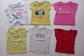 Lot hauts manches courtes