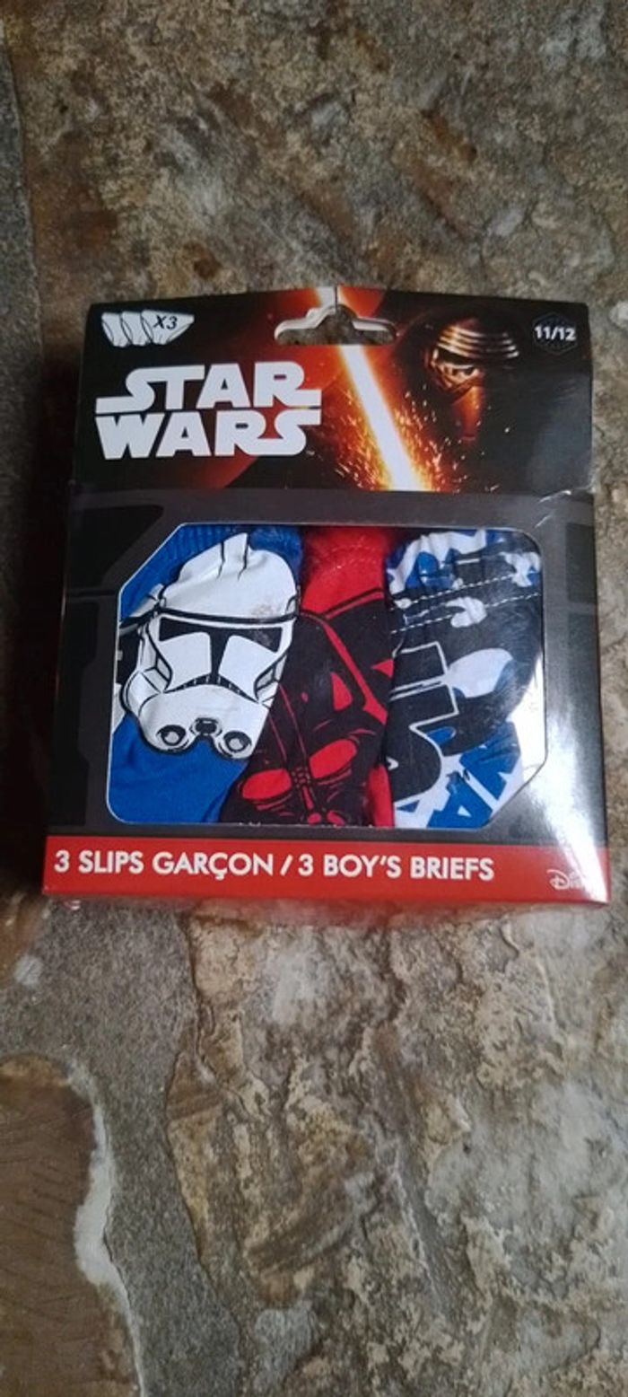 6 Slips Star Wars 11/12 ans