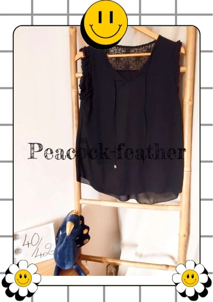 Blouse débardeur noir 40/42
