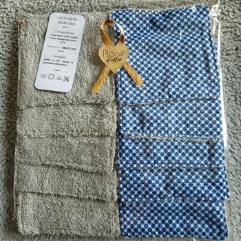 10 lingettes lavables 12x12 cm