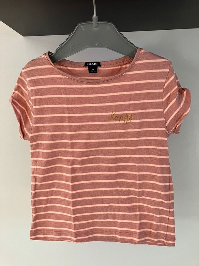 T shirt rayé Kiabi 3 ans - photo numéro 2