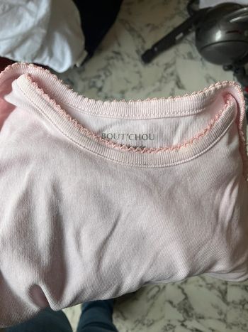 Body manches courtes rose pâle