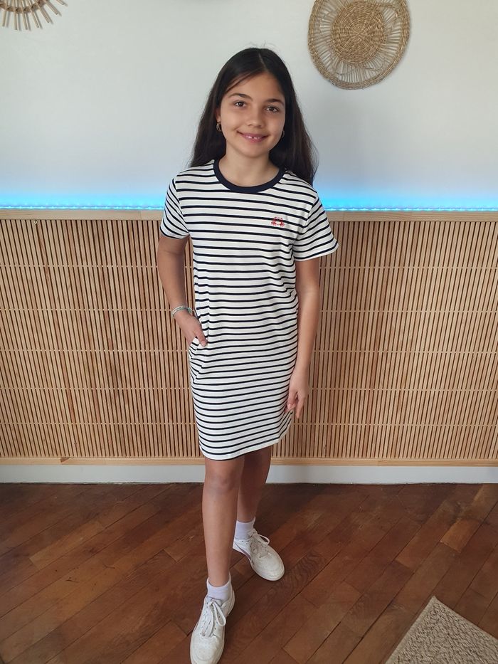 Robe marinière Dinan col rond Taille 12 ans