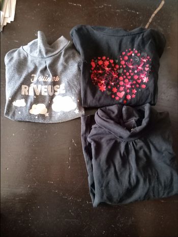 Lot de 3 sous pull foncer