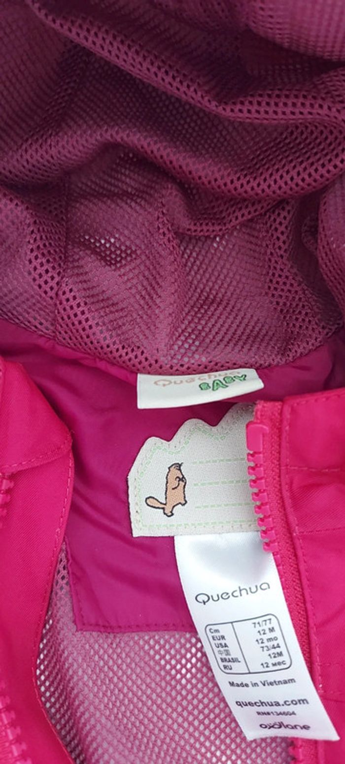 Parkas coupe vent bébé fille 12 mois - photo numéro 6