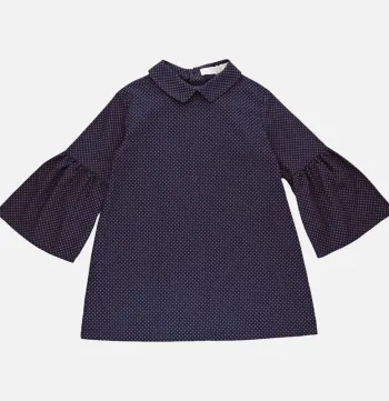 Laranjinha Robe à manches longues 24 mois en coton