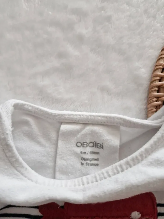 T-shirt manches longues 6 mois - photo numéro 2
