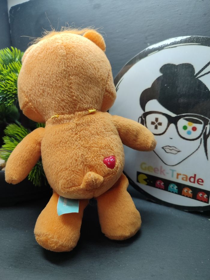 peluche Bisounours care bears tenderheart grosbisou orange coeur 2004 jemini - photo numéro 2