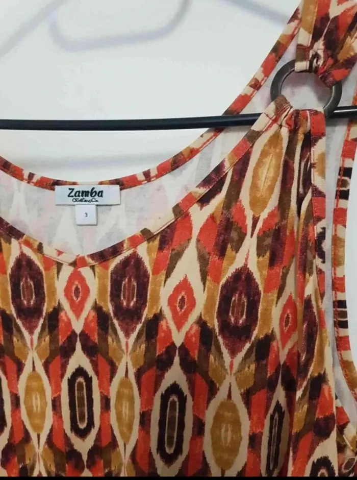 Débardeur  zamba  coloré  taille 42 - photo numéro 4
