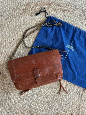 Sac à main Jerome Dreyfuss Oscar camel marron