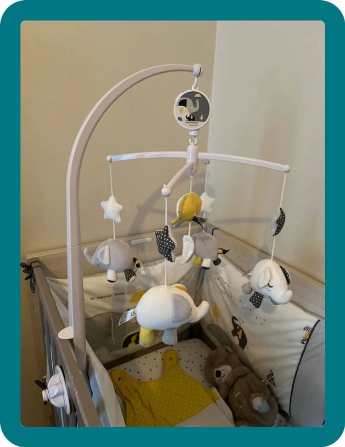 Mobile éveil musical pour lit bébé collection Babyfan - Sauthon