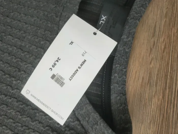 Pull fin homme gris uni uniplay xl neuf - photo numéro 4