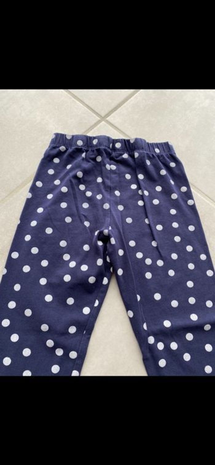 Legging bleu à pois blanc fille 8 ans - photo numéro 10