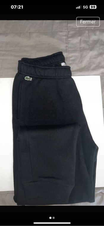 Bas de survêtement Lacoste noir