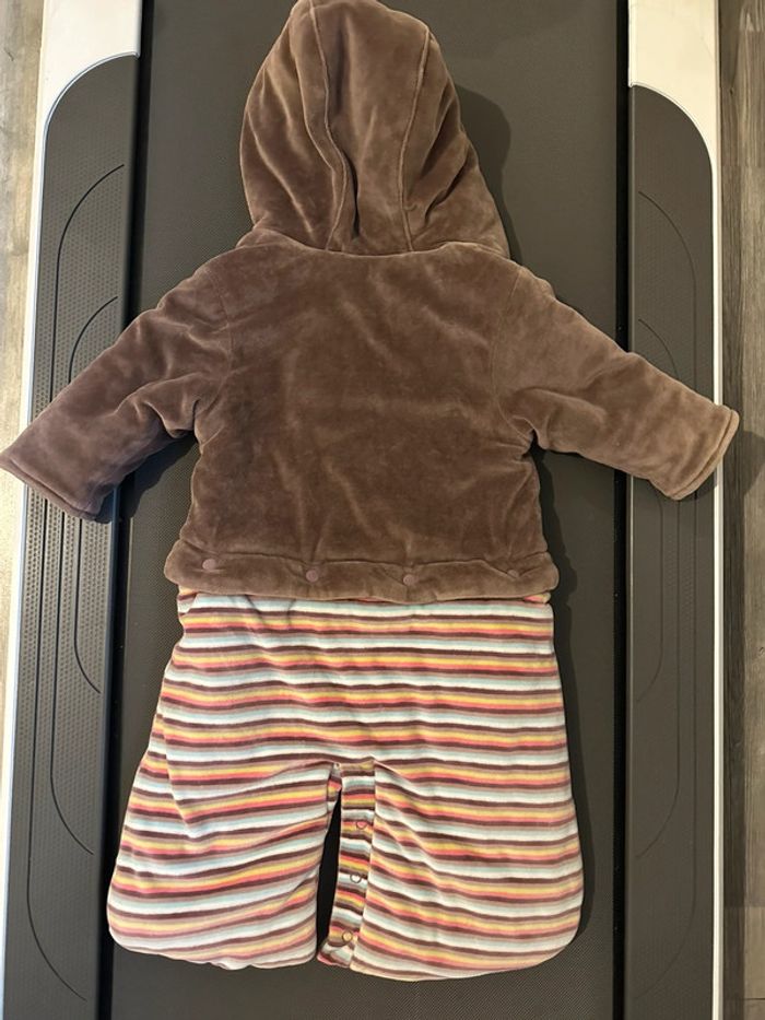 Pilot 3 en 1 marron imprimée à fleurs bébé fille 9 mois Orchestra - photo numéro 8