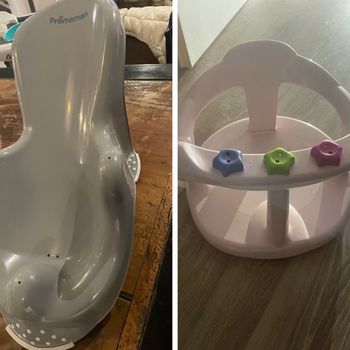 Ensemble siège de bain bébé