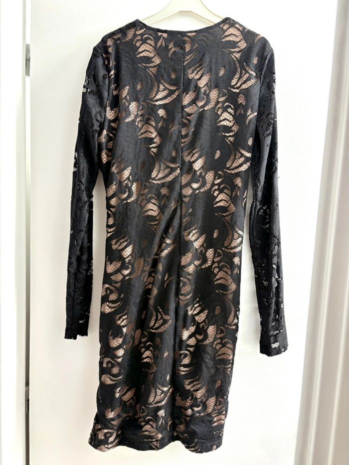 Robe moulante noire et beige H&M 40 - photo numéro 5