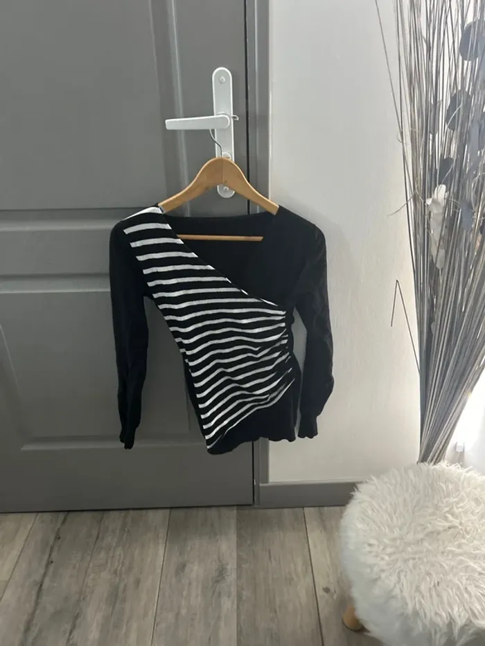 Pull original rayures col V