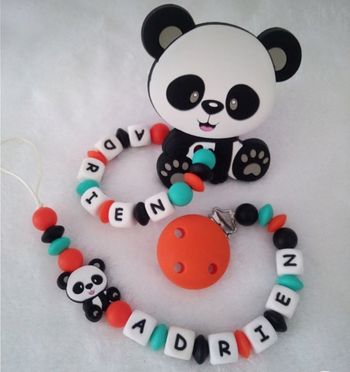 Attache sucette + anneaux de dentition 💎