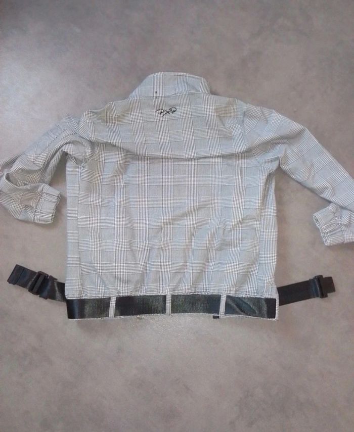 Veste courte à carreaux projet X paris - photo numéro 10