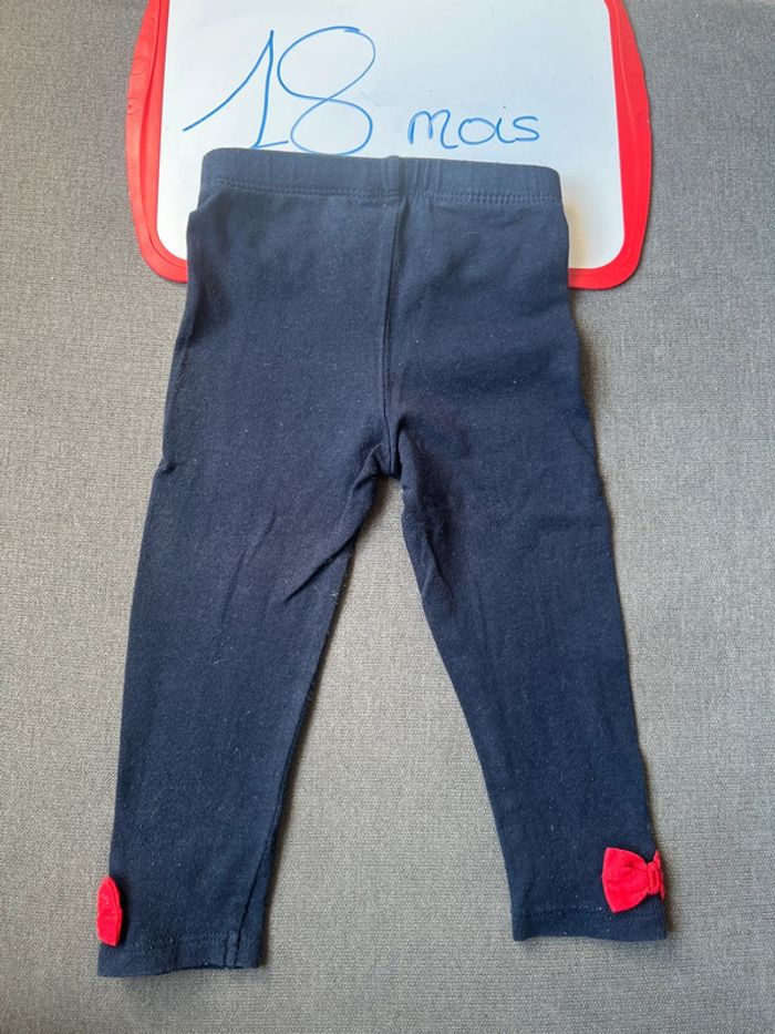 Legging bleu marine 18 mois - photo numéro 4