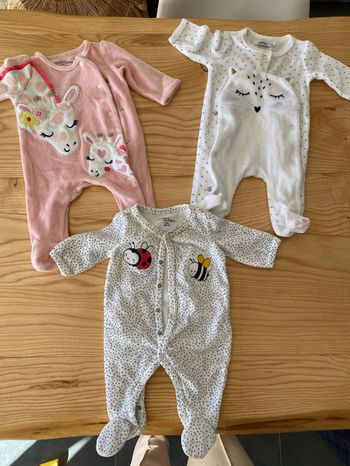 Lot Pyjama Hiver 1 mois