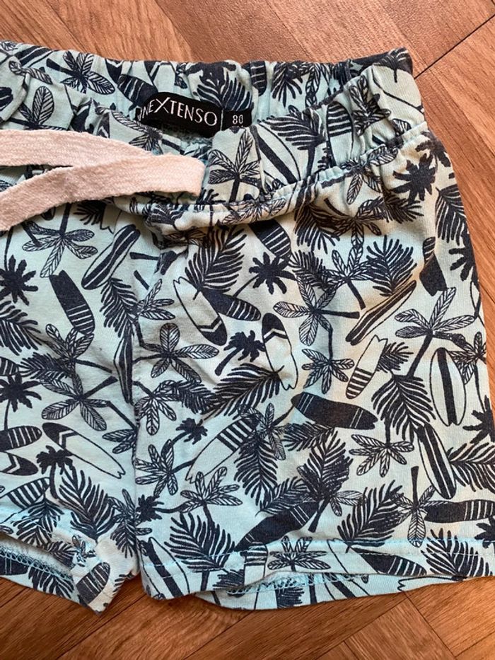 Lot de 2 short bleu taille 12 mois In Extenso - photo numéro 7