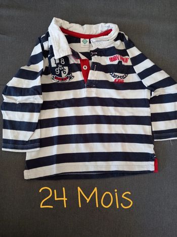 Polo manches longues 24 Mois