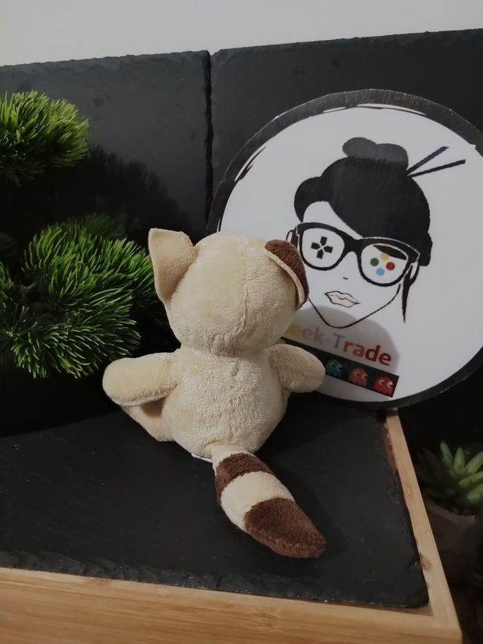 doudou peluche raton laveur panda roux beige marron blanc buffalo grill DD003243 - photo numéro 2