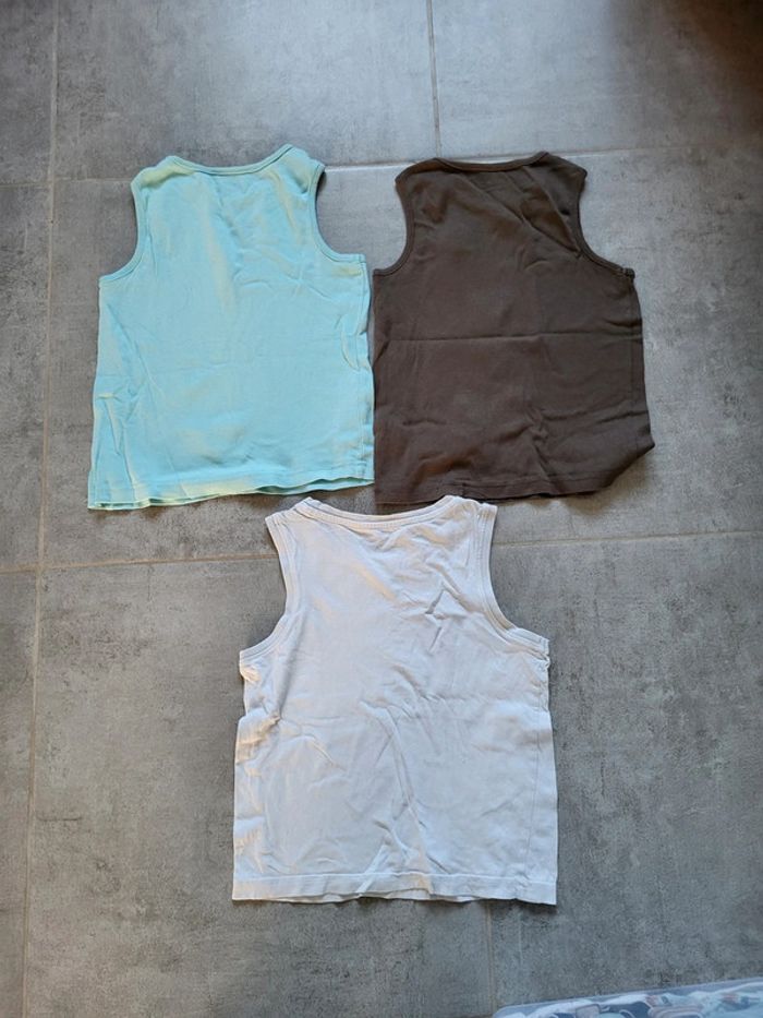 Lot 3 t-shirts sans manches  garcon orchestra 5 ans - photo numéro 3