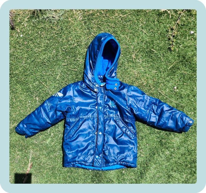 Doudoune bleue Adidas 4ans - photo numéro 2