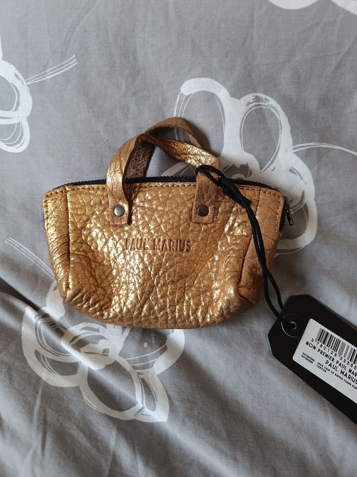 Tote bag Paul Marius léopard beige et porte monnaie mon premier Paul Marius doré - photo numéro 6