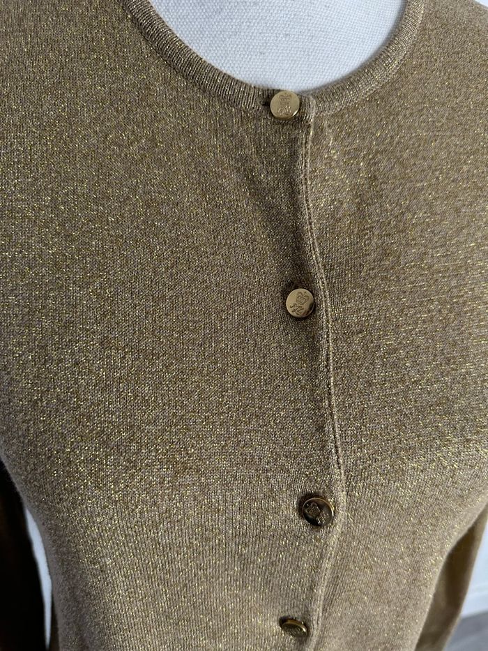 Cardigan doré Lauren Ralph Lauren T38 M - photo numéro 2