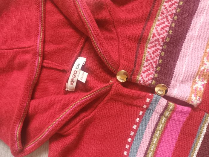 poncho  4 ans fille  Kenzo kids magnifique peu porté cape cappe avec capuche - photo numéro 3