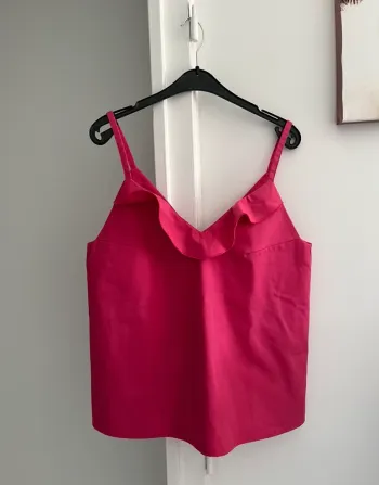 Top débardeur bretelles fines fuschia Maison Alfa T36
