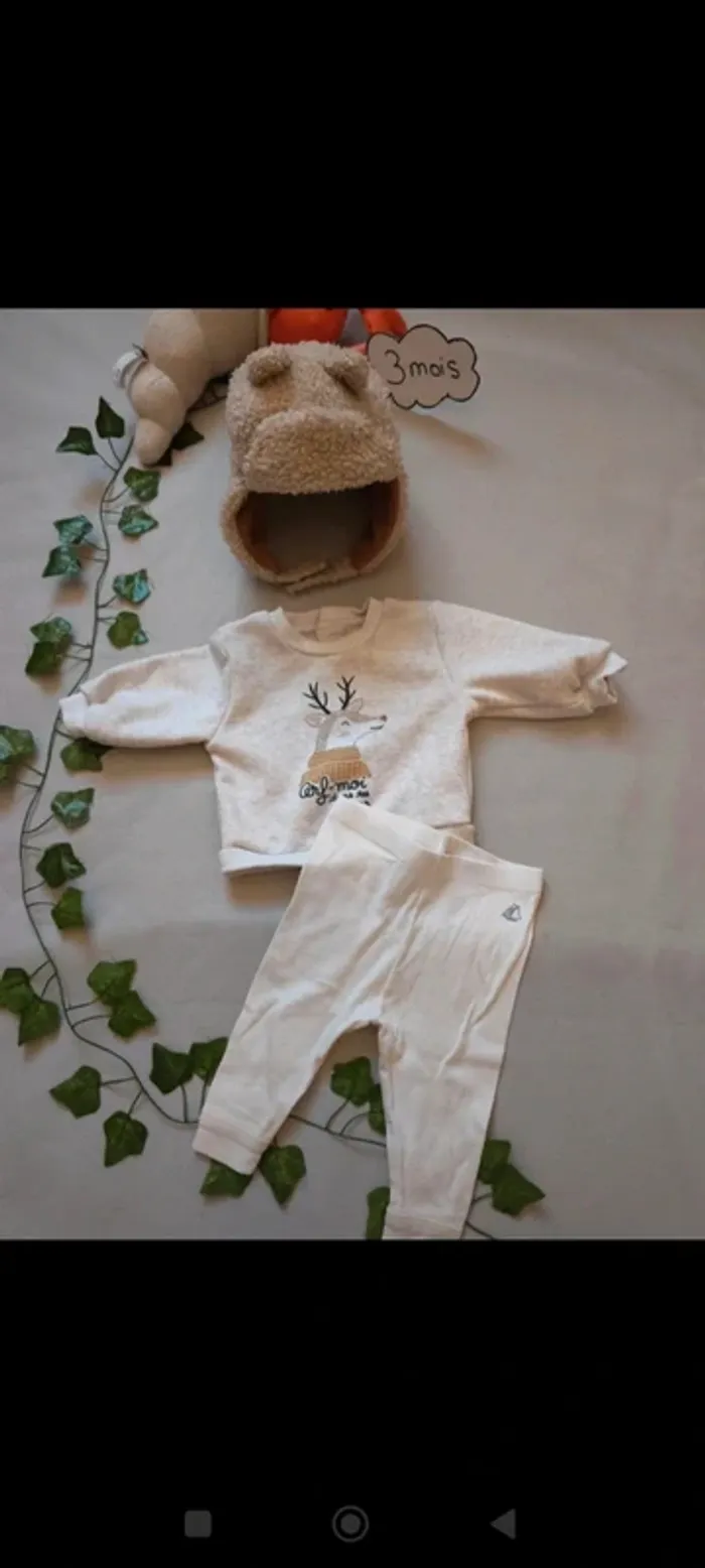 Ensemble 3 pieces 🍃 Petit bateau / tape à l'oeil