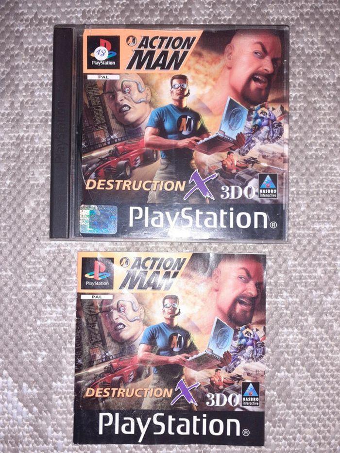 Playstation 1 ps1 action man Destruction x