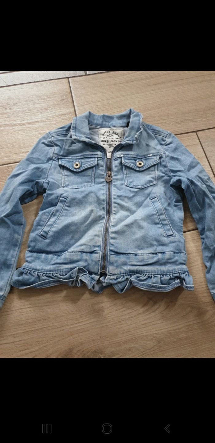 Veste jeans fille ikks 4 ans - photo numéro 2