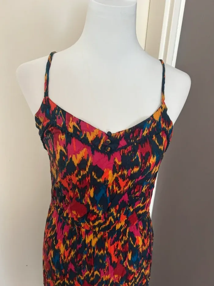 Promod, robe, longue été femme, taille 36 imprimer multicolore - photo numéro 2