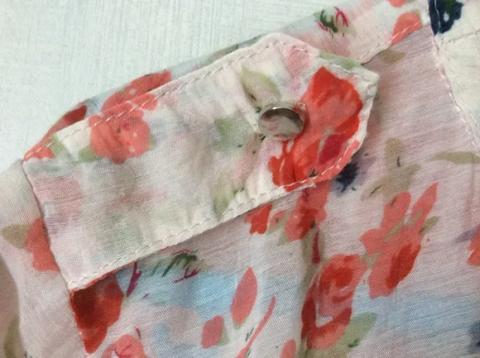 Blouse fleurie manches 3/4 - photo numéro 4