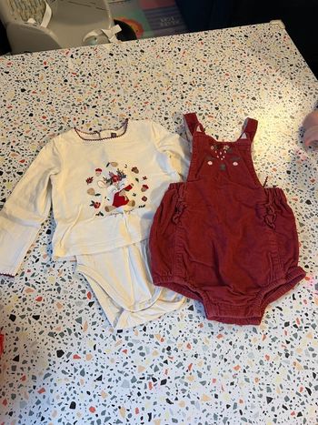 Ensemble barboteuse et body sergent major