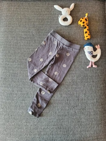 Legging fin doublé polaire fille 98 cm