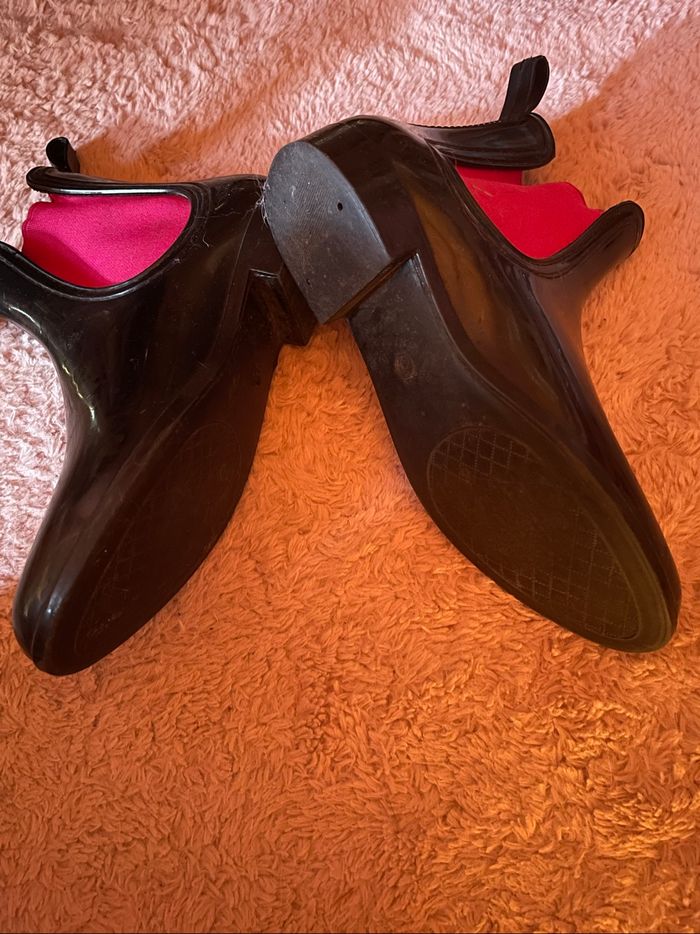 Bottines noires et rose - photo numéro 5